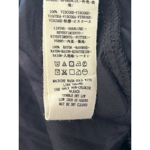 Free People Women's Black Floral Smocked Two Faces Mini Dress Sz Small Y2K Style - Picture 7 of 7